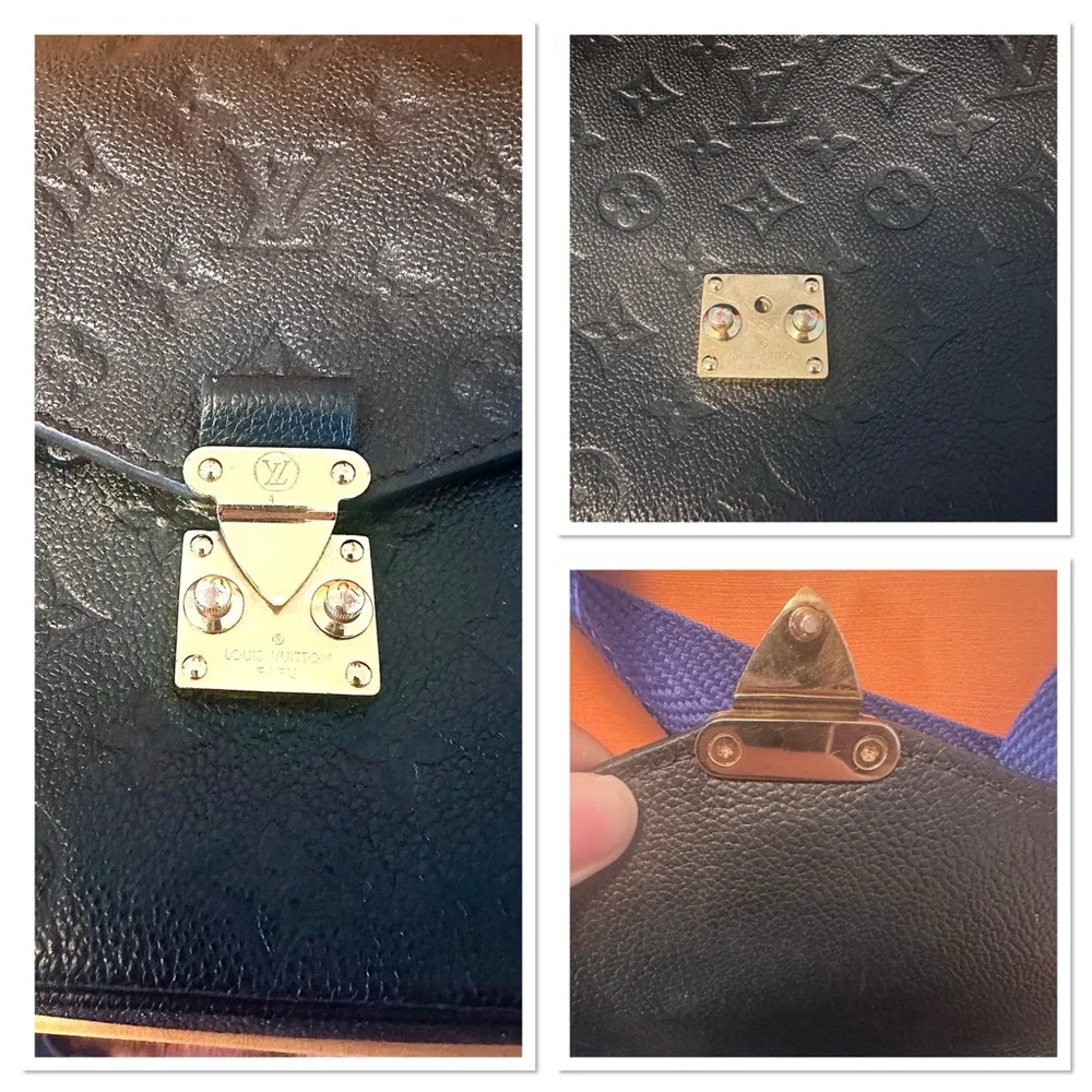 Louis Vuitton Black Empreinte Pochette Metis Crossbody